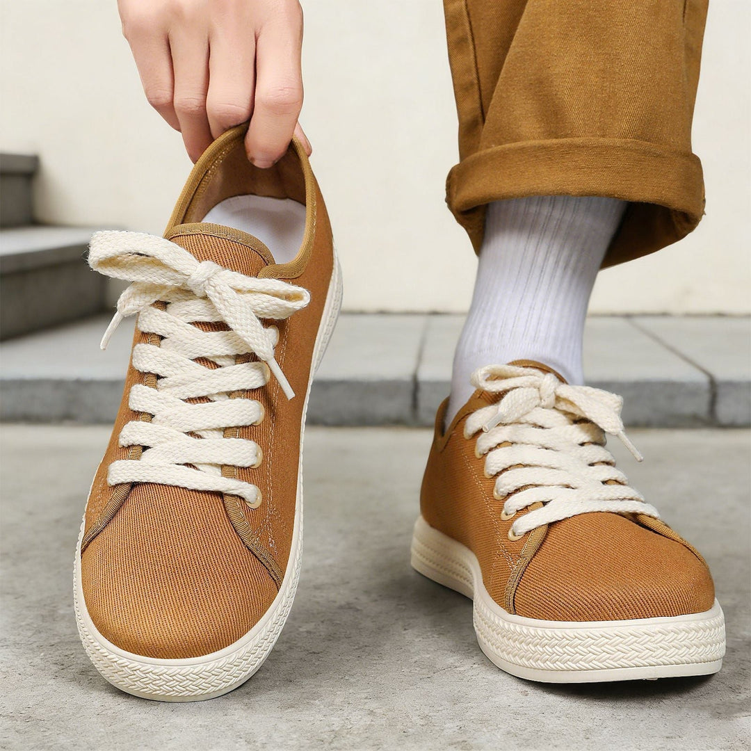 Damskie sneakersy na platformie z plecioną gumową podeszwą