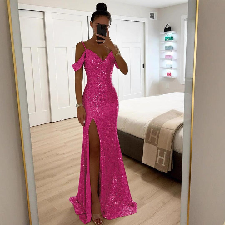 Natalia | Sukienka Damska Maxi Na Ramiączkach Wieczorowa