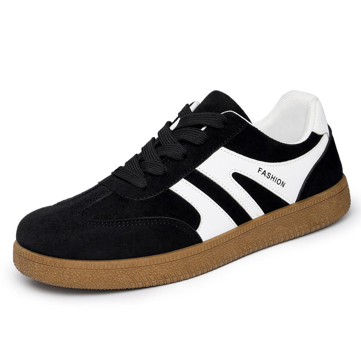 Damskie Zamszowe Sneakersy Retro Z Profilowaną Podeszwą