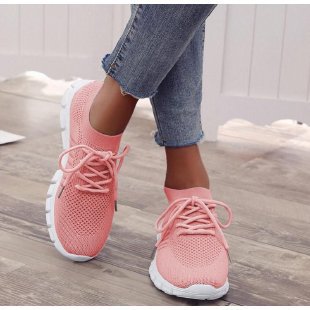 Para lekkich damskich sneakersów z elastyczną podeszwą
