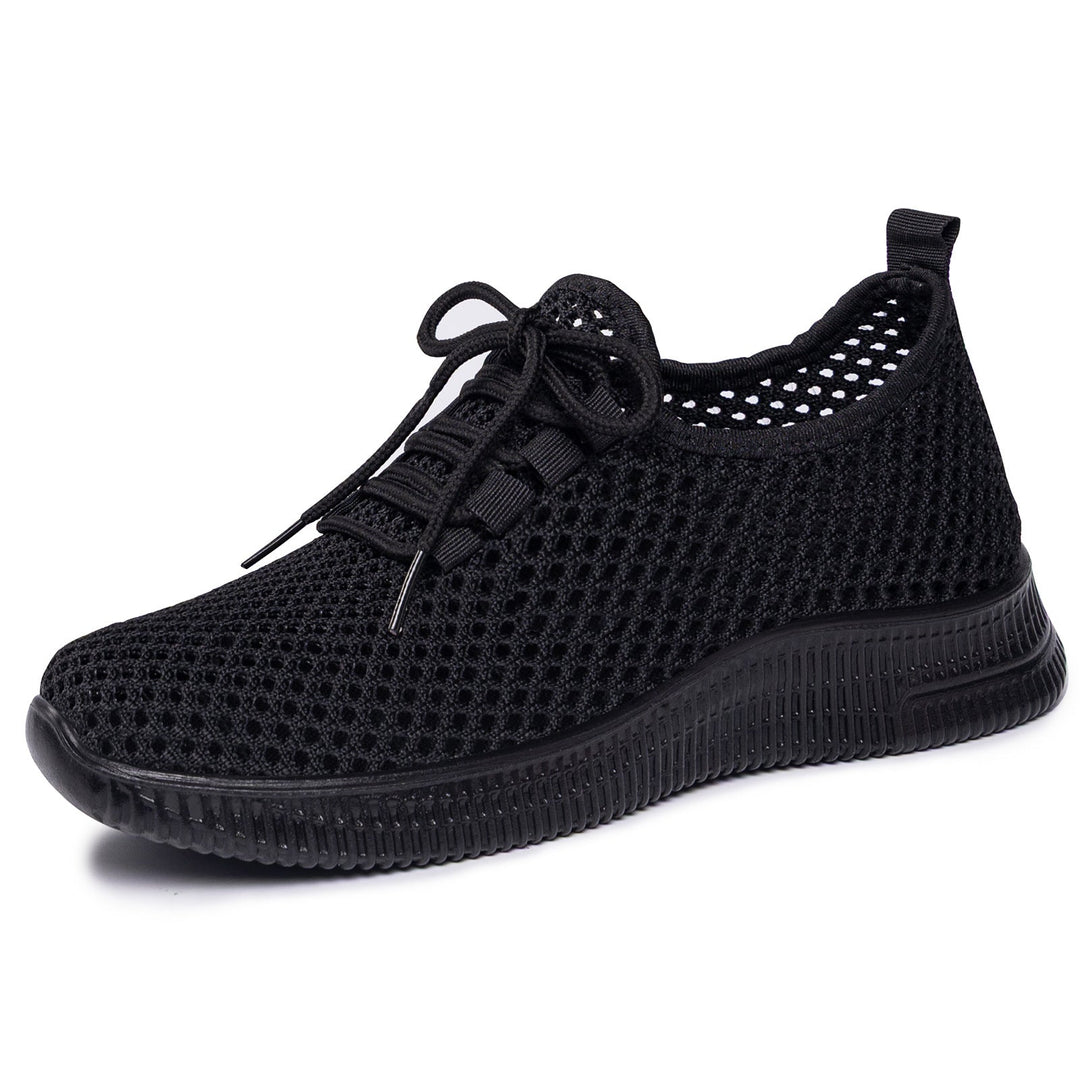 Damskie Sneakersy Slip On Z Przewiewnej Siateczki
