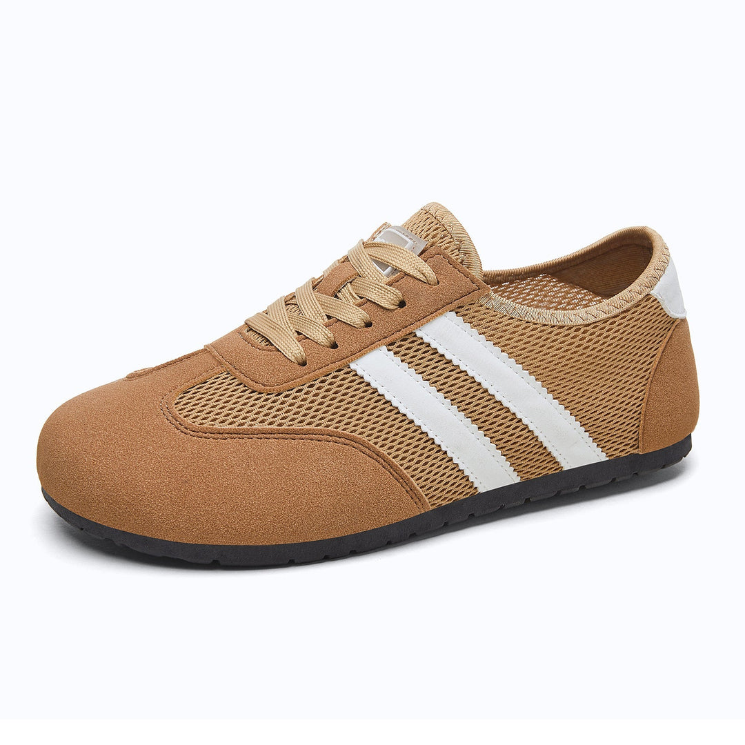 Damskie Sneakersy Retro Z Siatką I Zamszem