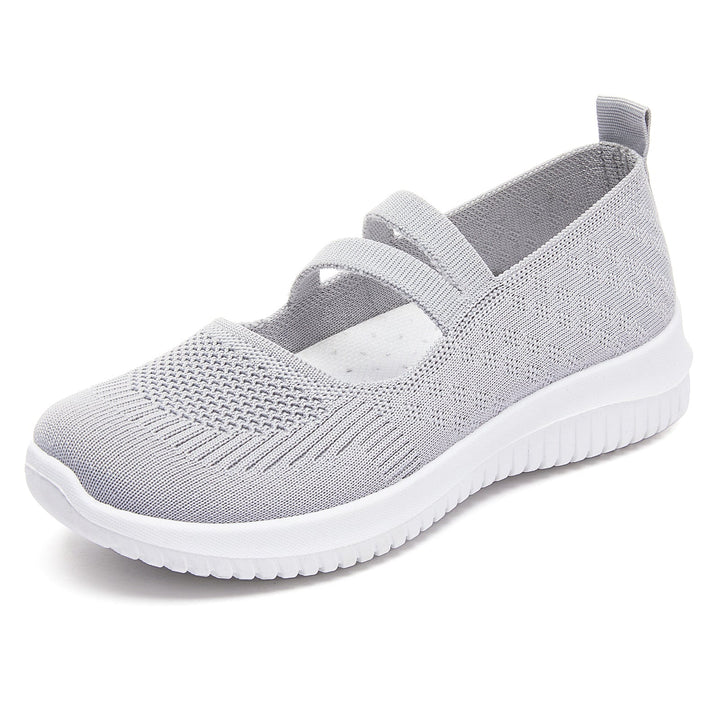 Damskie sneakersy wsuwane z elastycznymi paskami i wygodnym fasonem