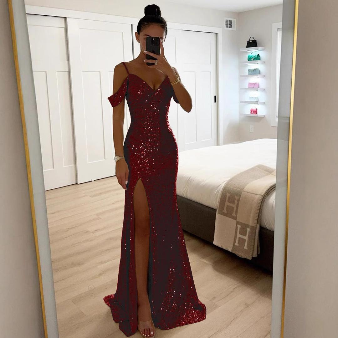 Natalia | Sukienka Damska Maxi Na Ramiączkach Wieczorowa