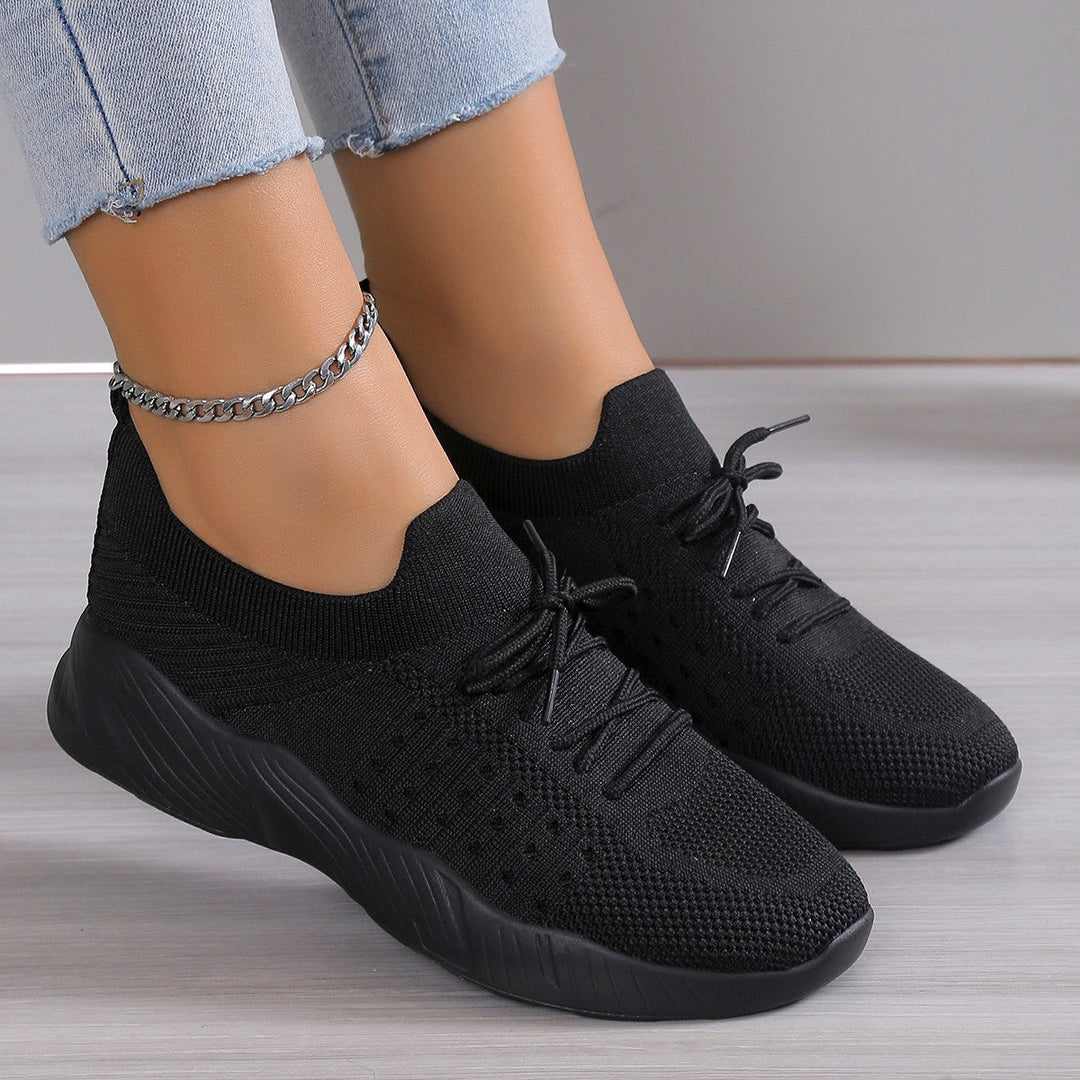 Damskie dziane sneakersy wsuwane z wkładką memory