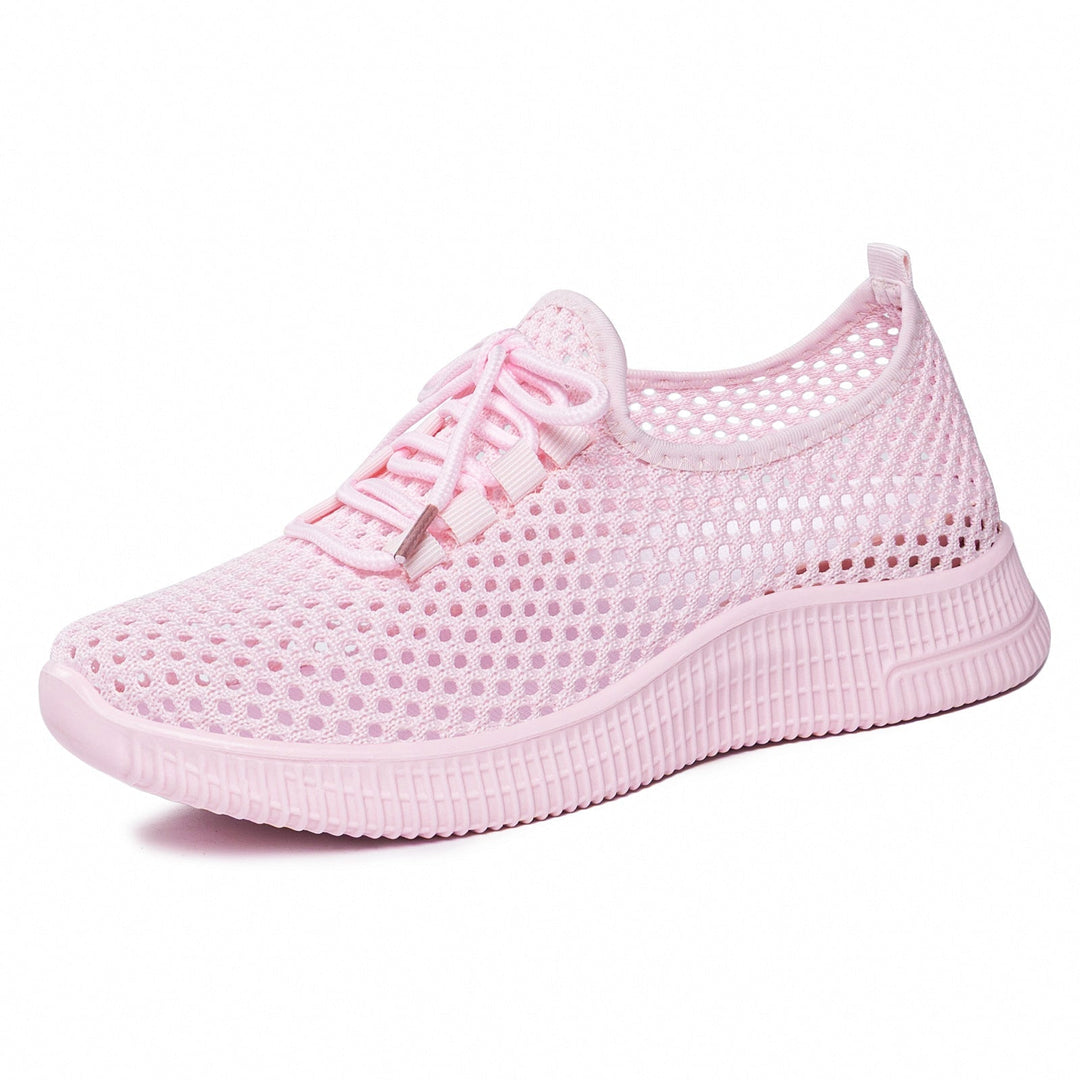 Damskie Sneakersy Slip On Z Przewiewnej Siateczki