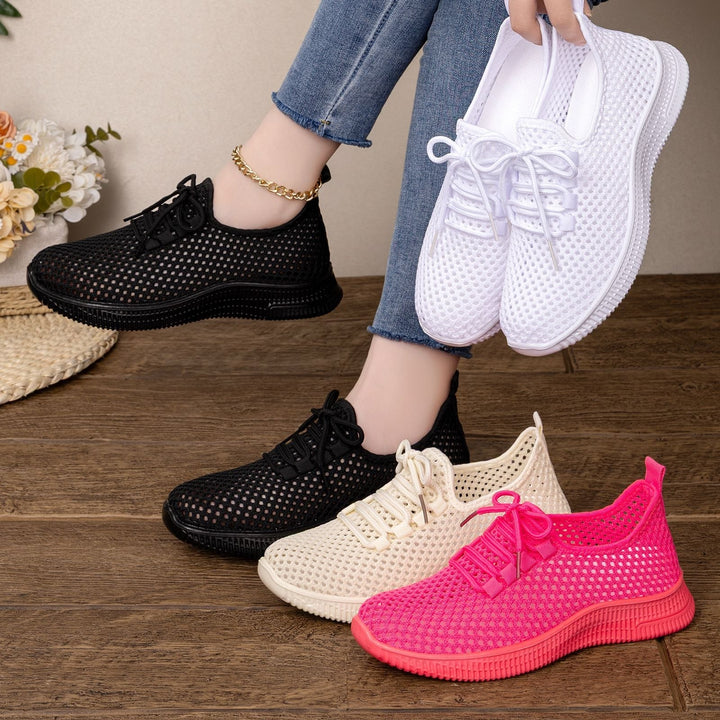 Elastyczne sznurowanie w damskich sneakersach slip on