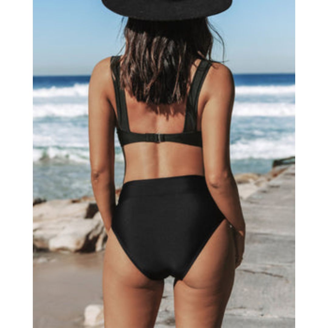 Aveline | Bikini Z Wysokim Stanem I Dekoltem V