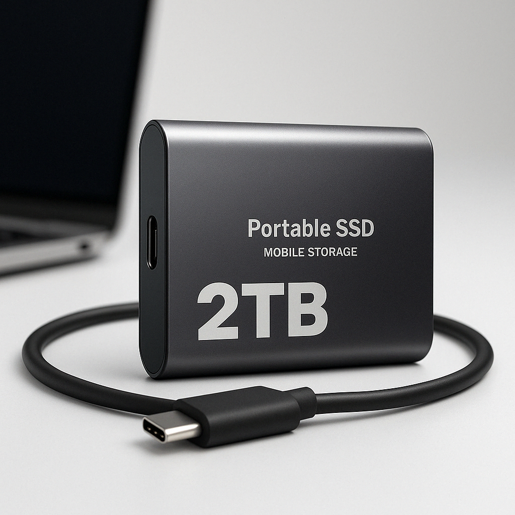 Przenośny Dysk SSD 2 TB USB-C Z Transferem Do 1050 MB/s