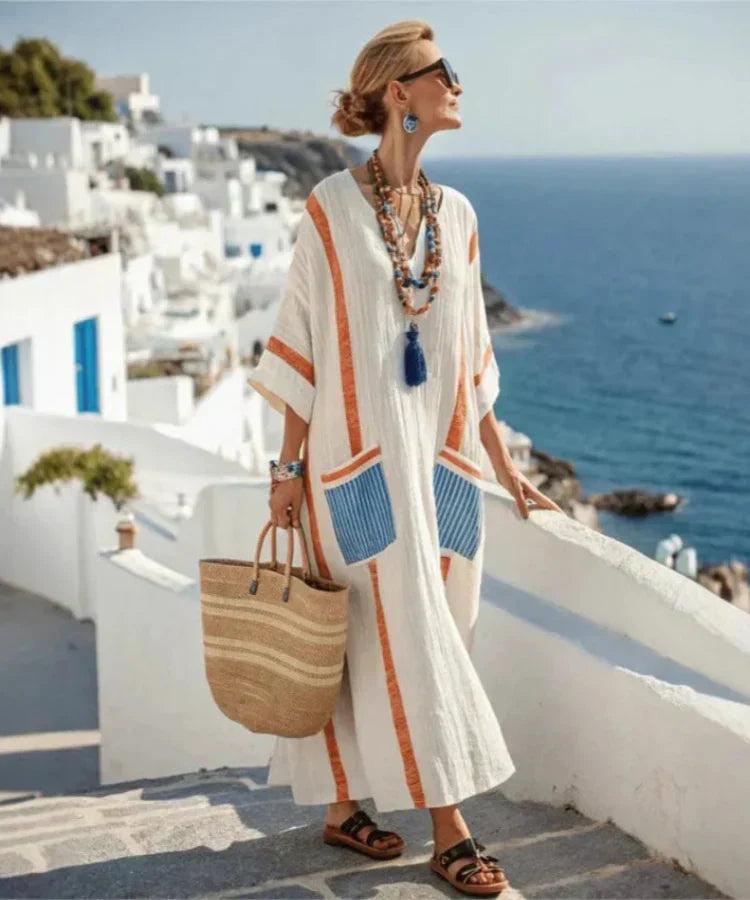 Renata | Sukienka Maxi Luźna Elegancka