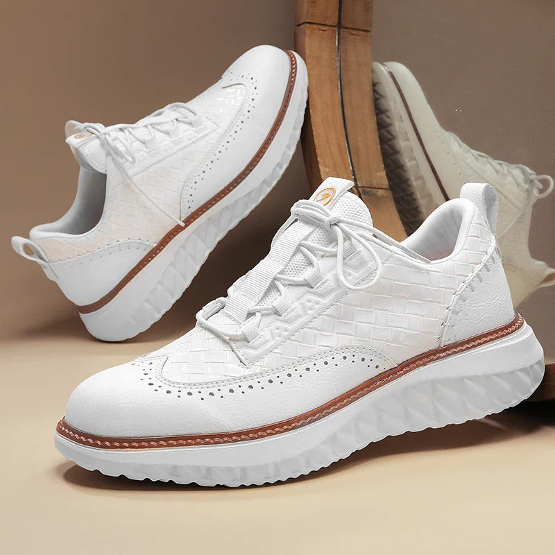 Sneakersy Męskie Skórzane