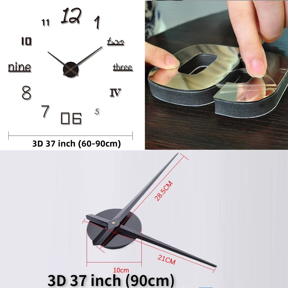 Dekoracyjny Zegar Ścienny Z Cichym Mechanizmem Kwarcowym 30 cm