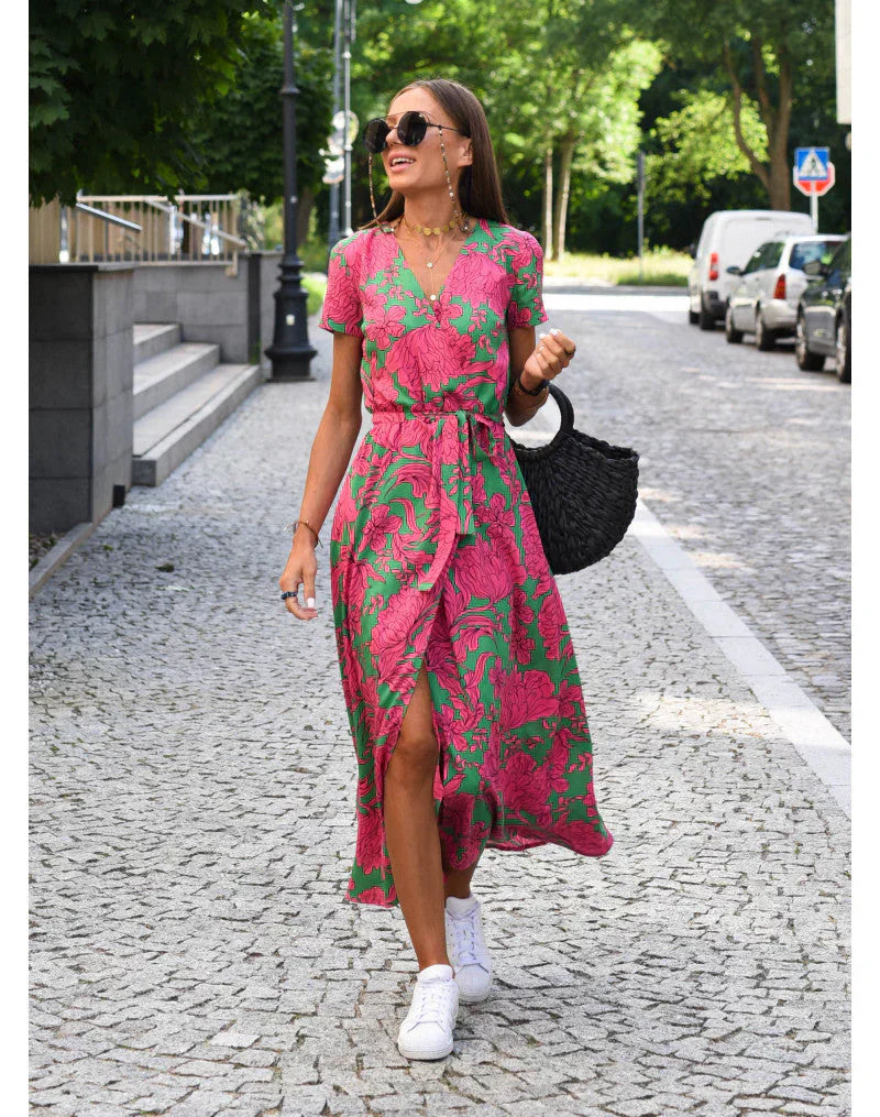 Sukienka Damska Elegancka Midi