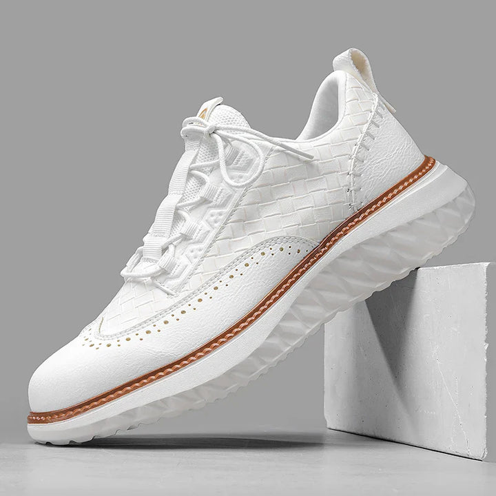 Sneakersy Męskie Skórzane