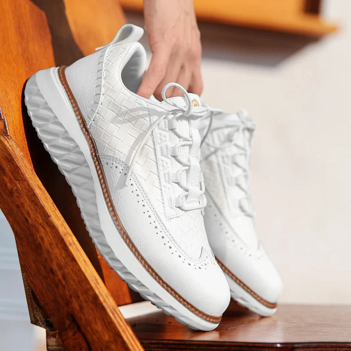 Sneakersy Męskie Skórzane