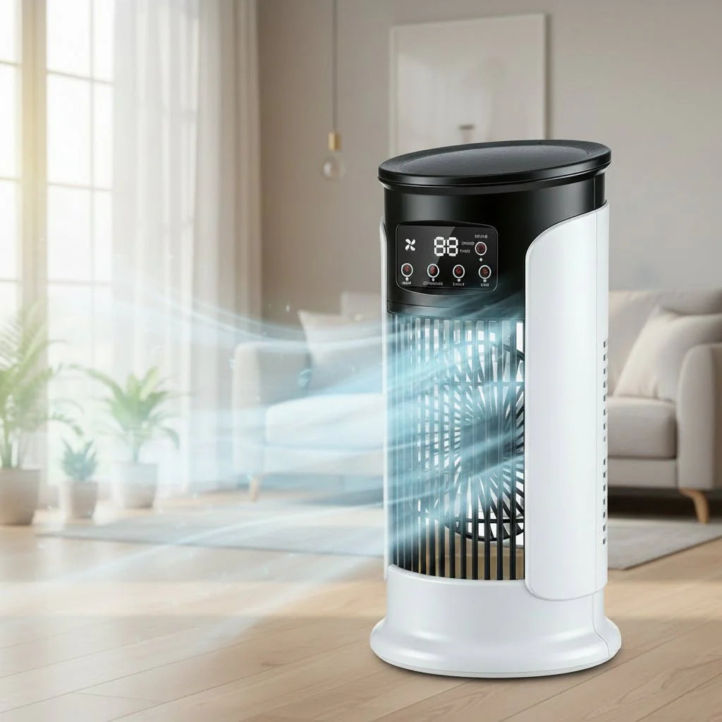 Przenośny Klimator 3 W 1 Z Nawilżaniem I Lampką LED