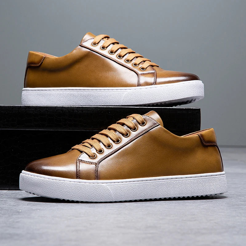 Sneakersy Męskie Casual Sznurowane