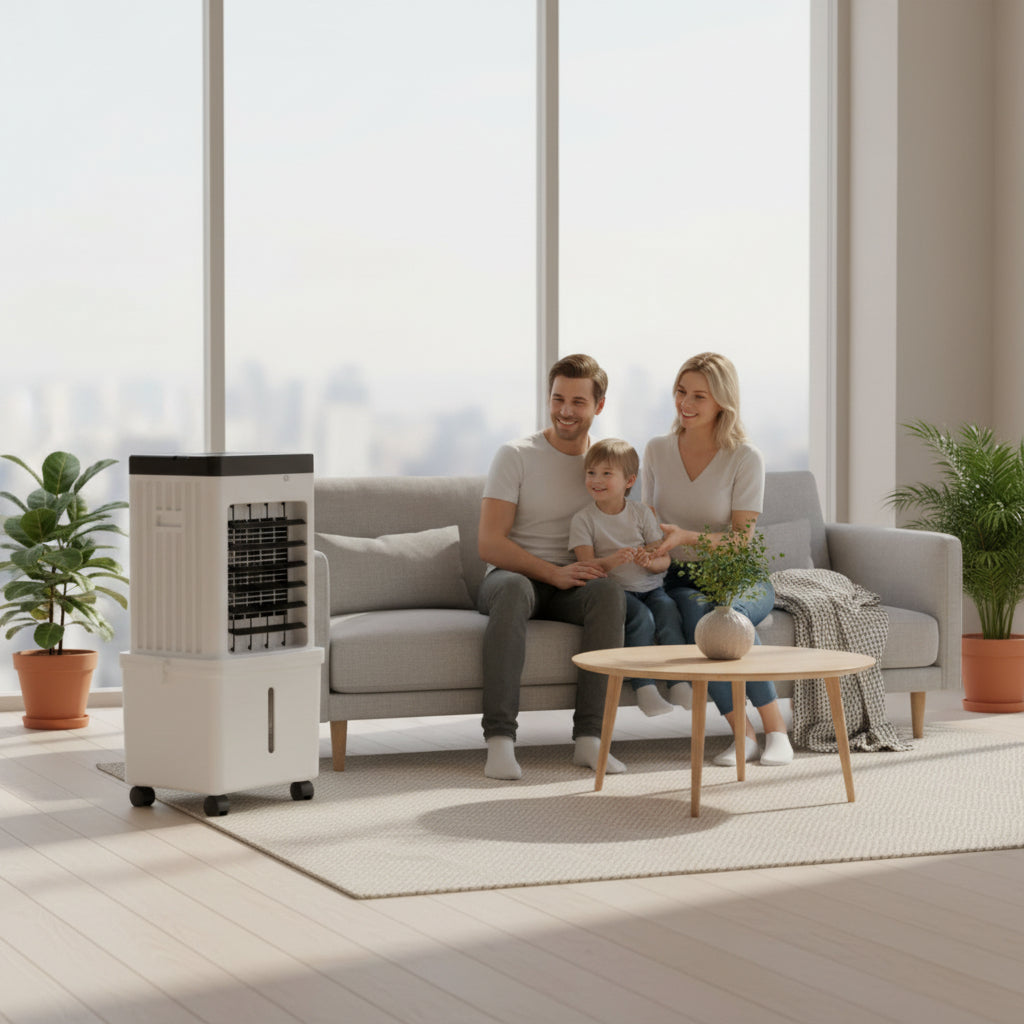 Mobilny Klimator 3 W 1 Z Nawilżaniem I Filtracją Powietrza