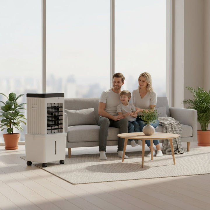 Mobilny Klimator 3 W 1 Z Nawilżaniem I Filtracją Powietrza