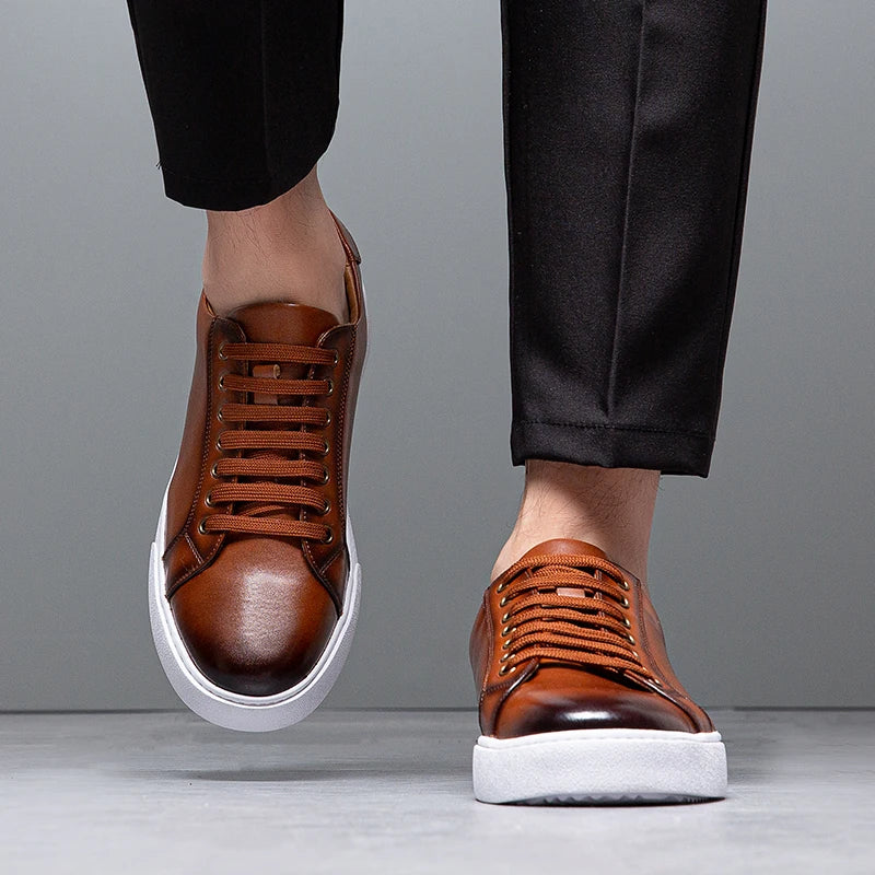 Sneakersy Męskie Casual Sznurowane