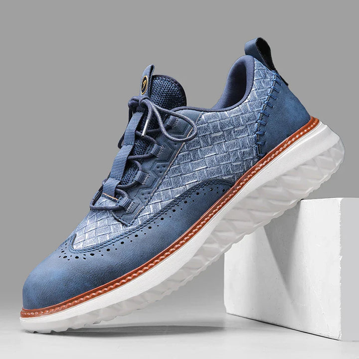 Sneakersy Męskie Skórzane