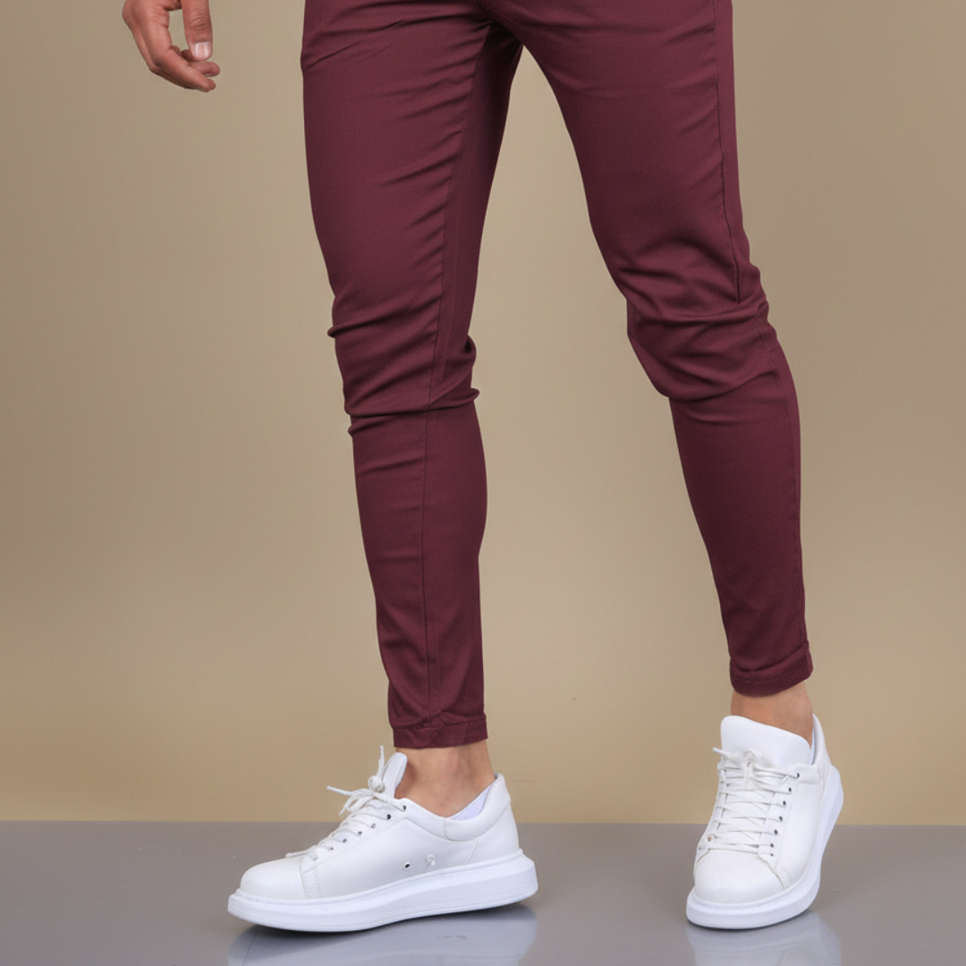 Nolan | Męskie Spodnie Chino Skinny Fit