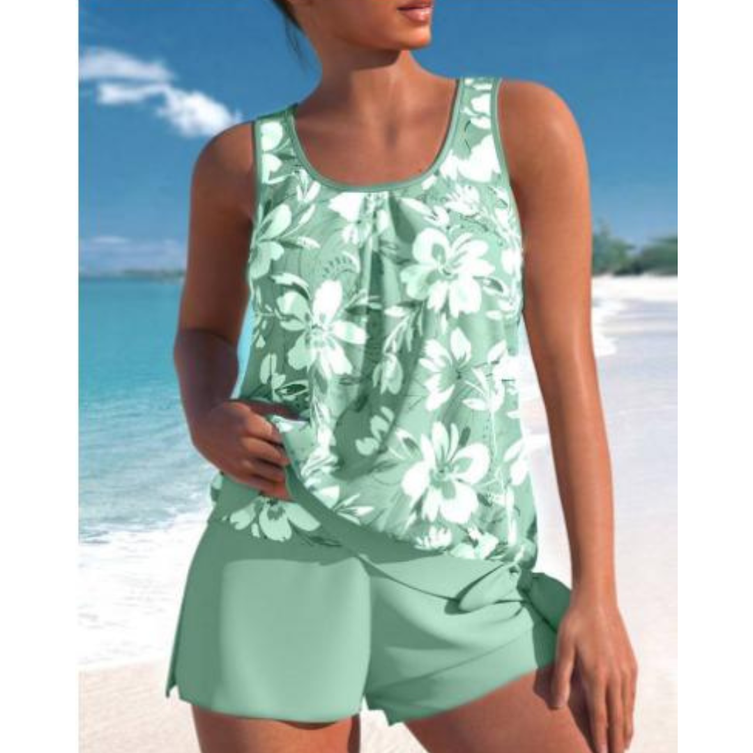 Tankini Damskie Dwuczęściowe Bez Rękawów