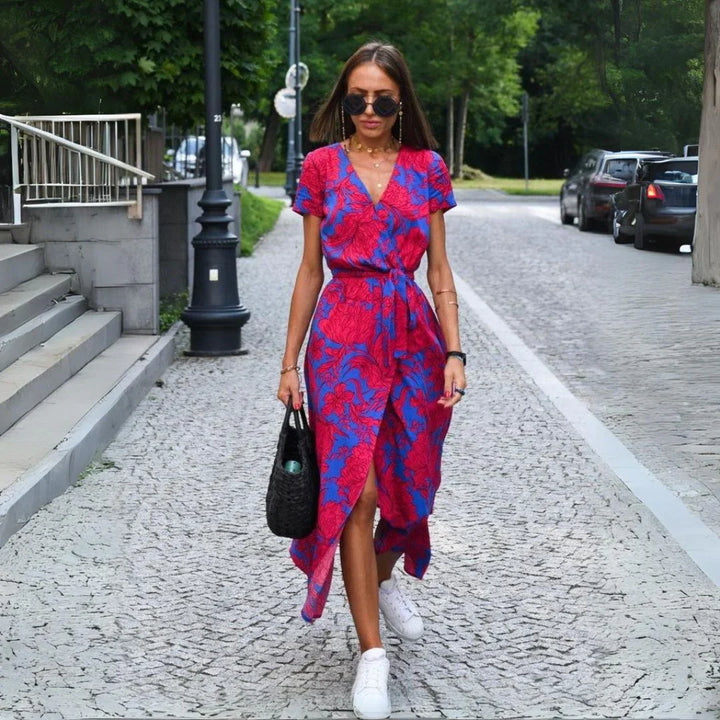 Sukienka Damska Elegancka Midi