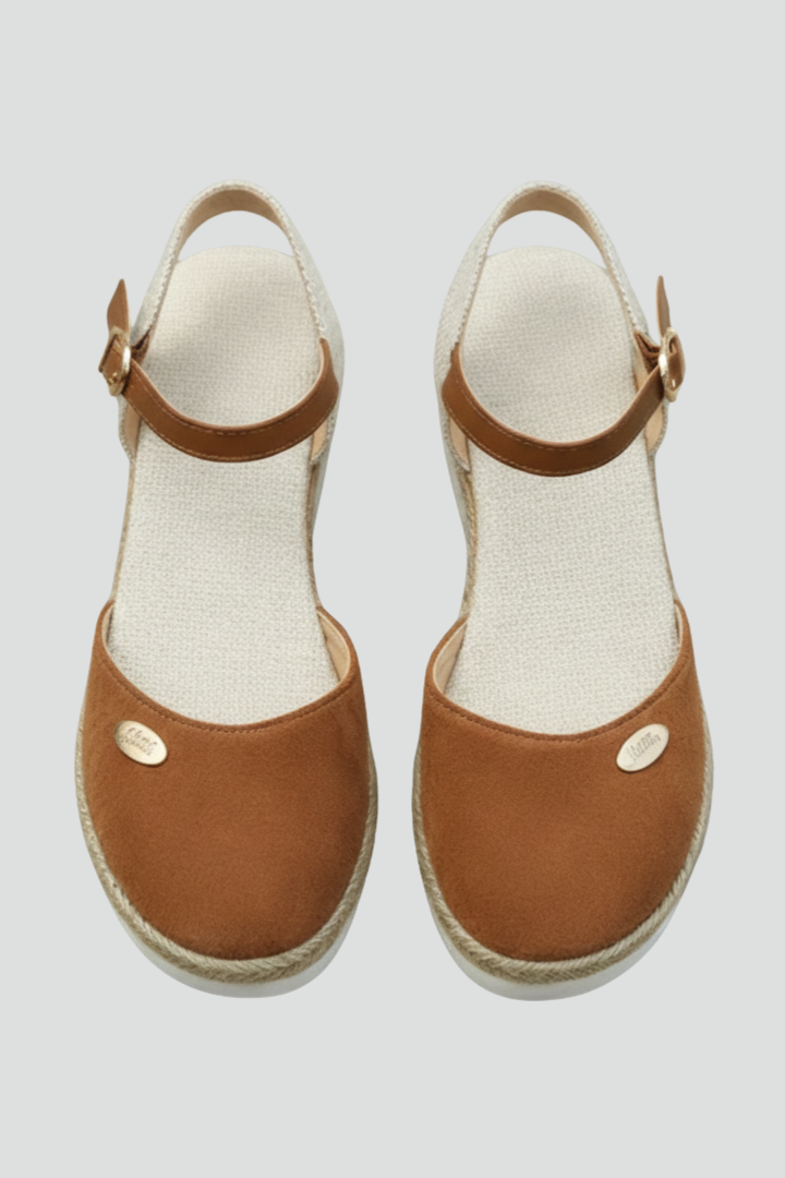Justyna | Espadryle Damskie Na Platformie Z Paskiem