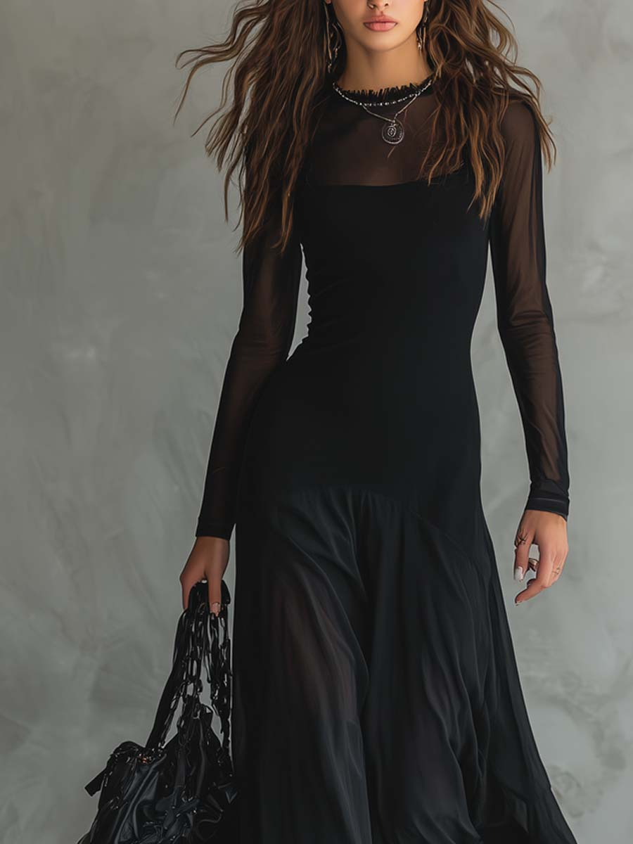 Sukienka Damska Maxi Vintage