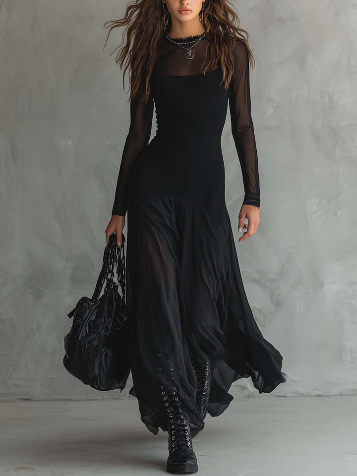 Sukienka Damska Maxi Vintage