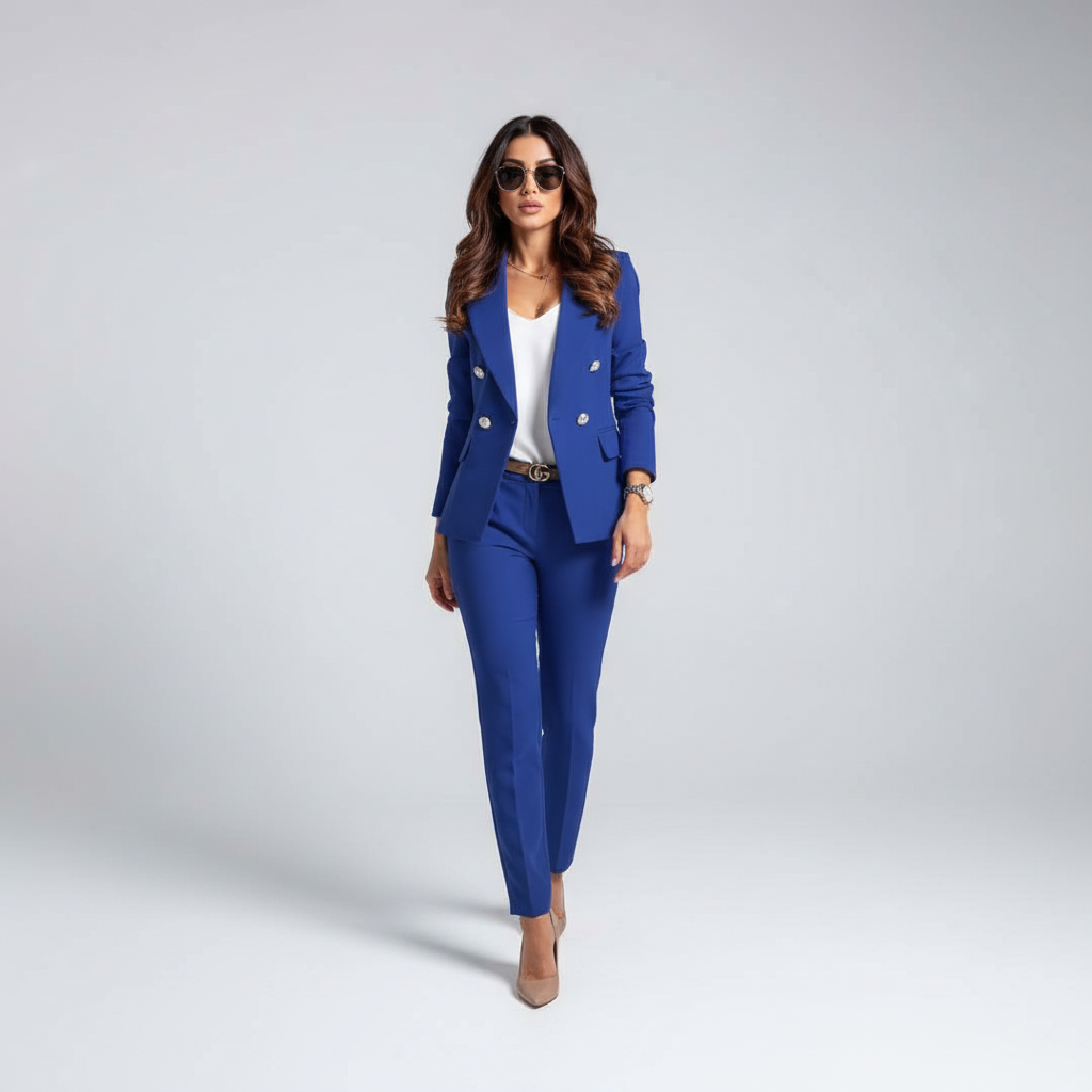 Ariana | Damski Zestaw Żakiet I Spodnie Slim-Fit