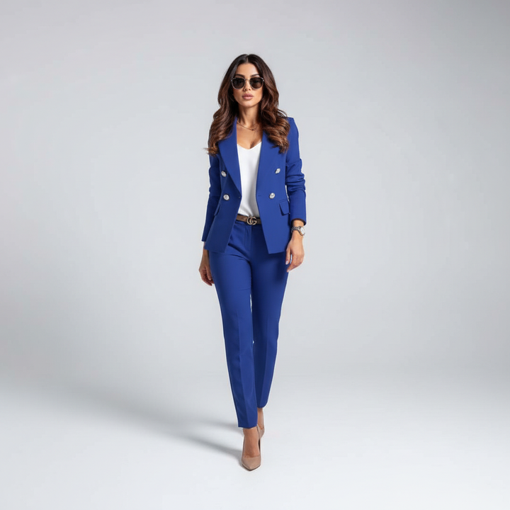 Ariana | Damski Zestaw Żakiet I Spodnie Slim-Fit