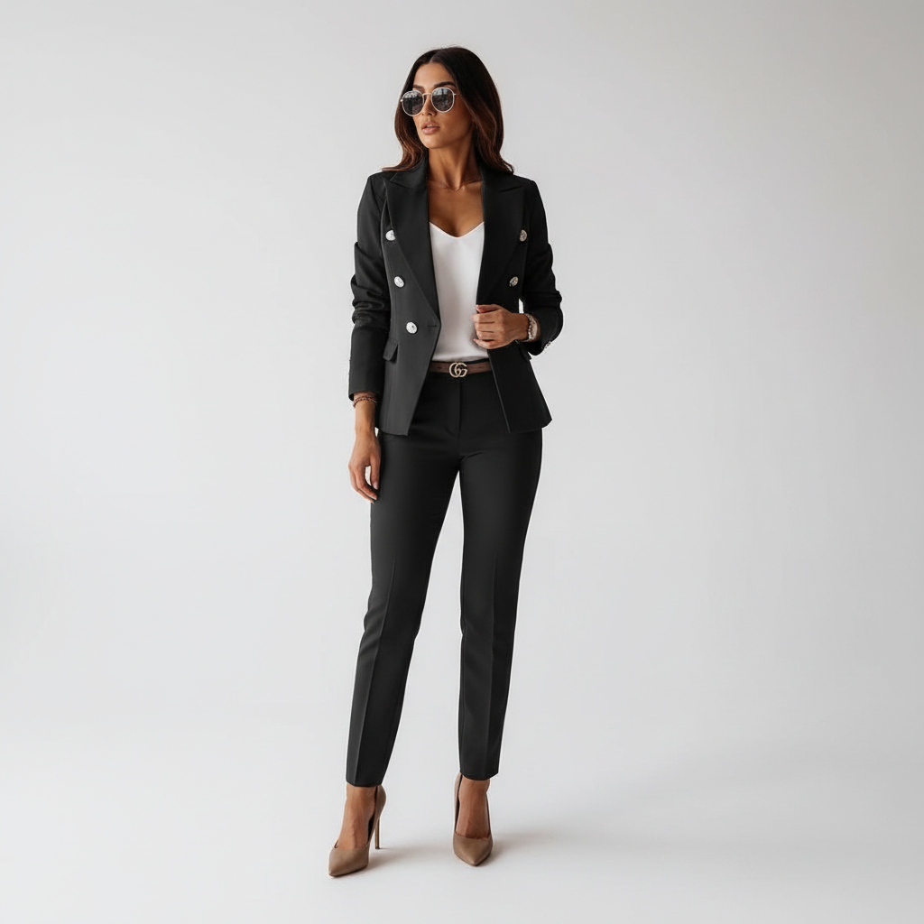 Ariana | Damski Zestaw Żakiet I Spodnie Slim-Fit