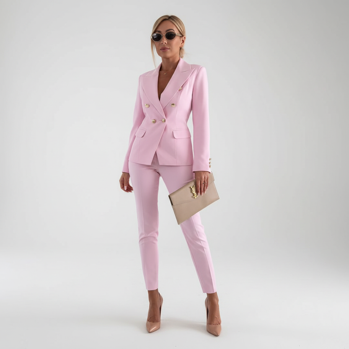 Ariana | Damski Zestaw Żakiet I Spodnie Slim-Fit