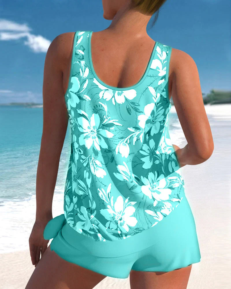 Tankini Damskie Dwuczęściowe Bez Rękawów