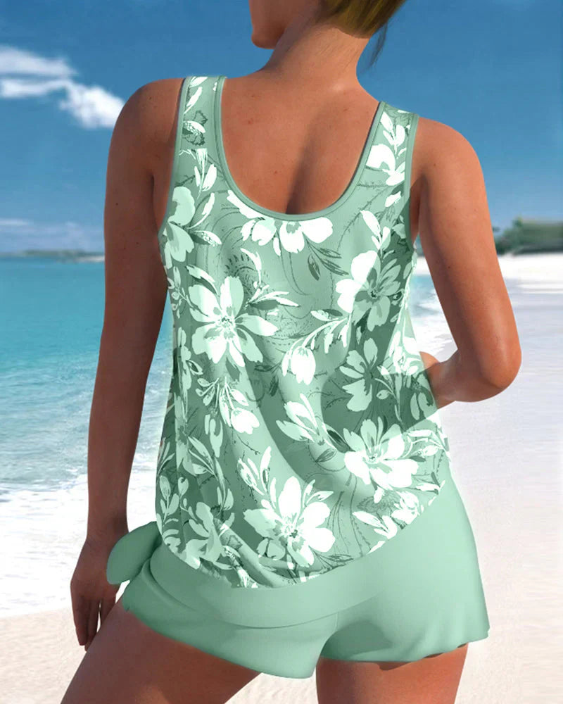 Tankini Damskie Dwuczęściowe Bez Rękawów