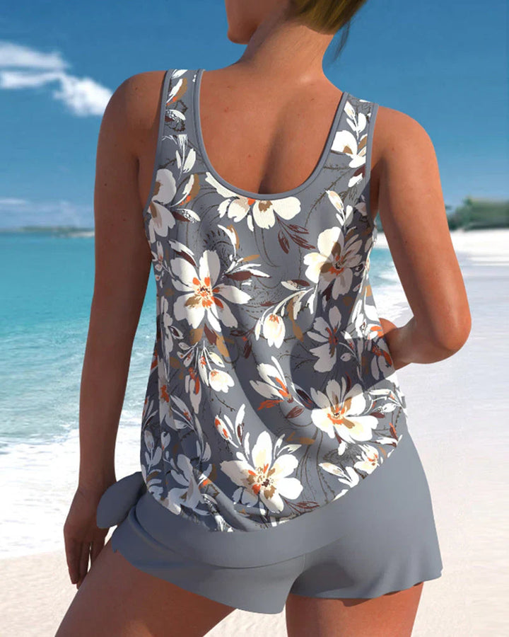 Tankini Damskie Dwuczęściowe Bez Rękawów