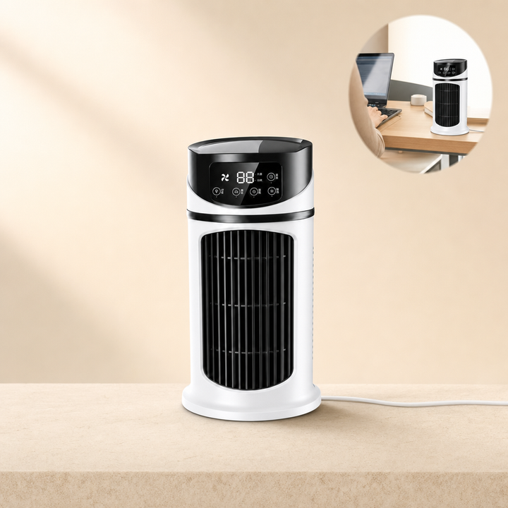 Przenośny Klimator Biurkowy 3 W 1 USB Z Nawilżaniem I Wentylatorem