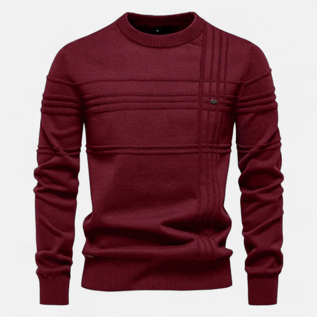 Sweter Męski W Paski