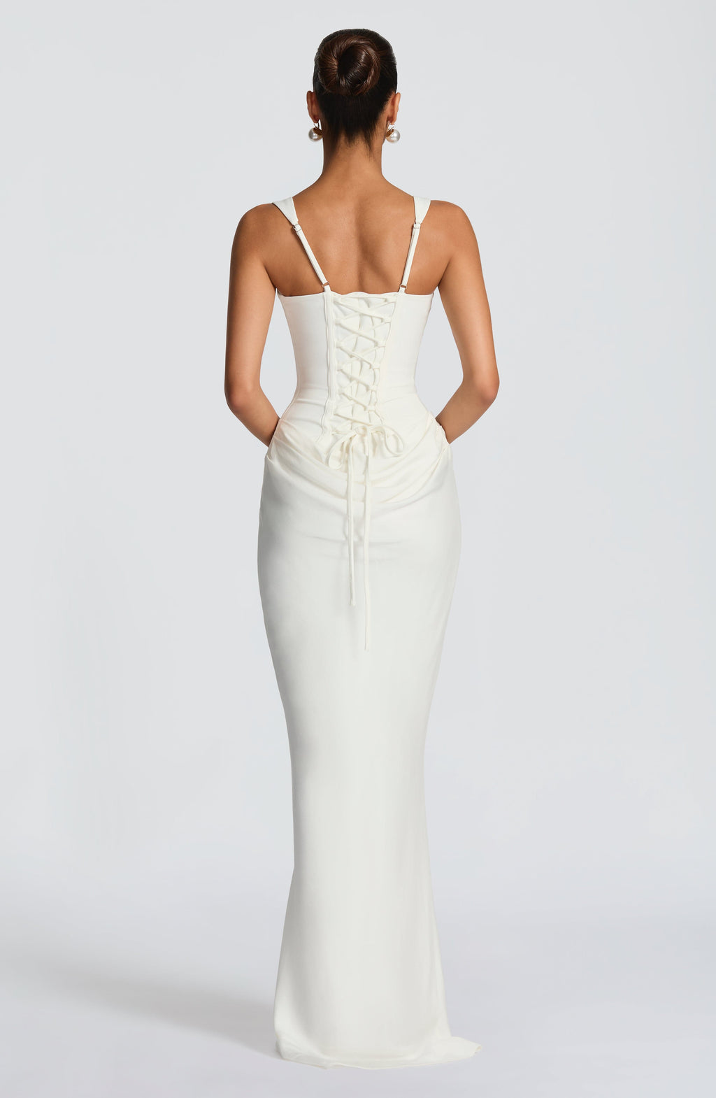 Lenora | Suknia Maxi Satynowa Drapowana