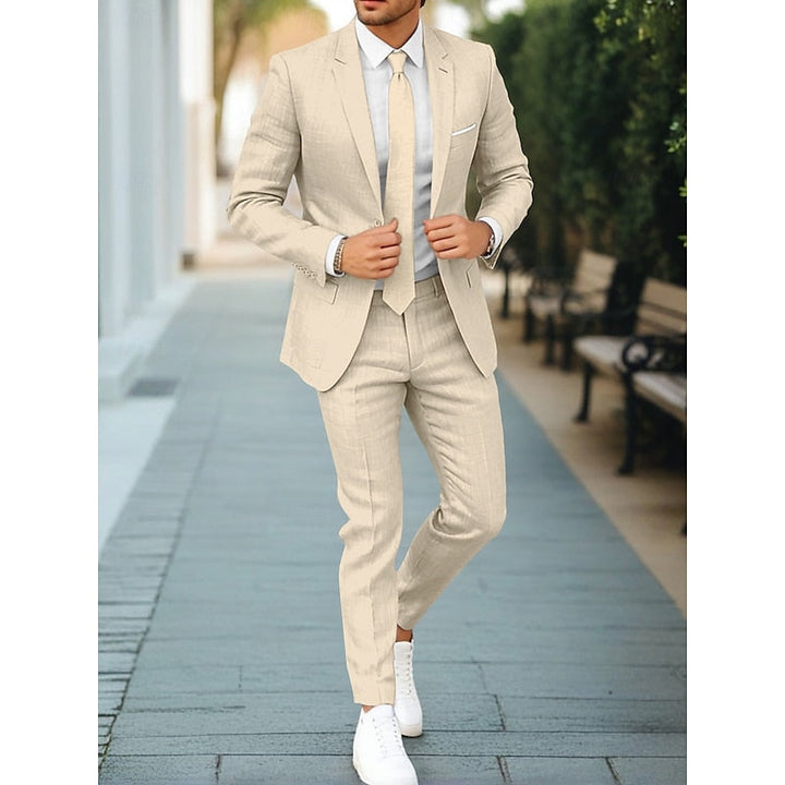 Adrian | Męski Garnitur Dwuczęściowy W Stylu Smart Casual
