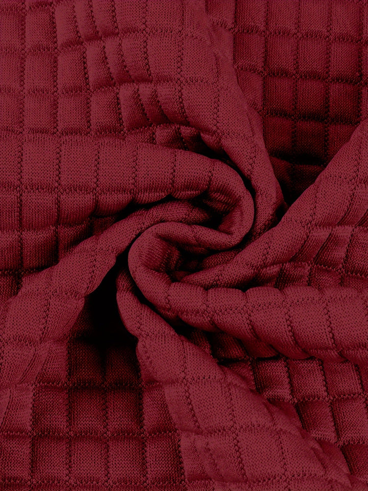 Kaptur damskiej bluzy o strukturze waflowej
