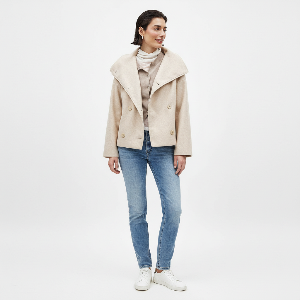 Kurtka Damska Krótka Dwurzędowa