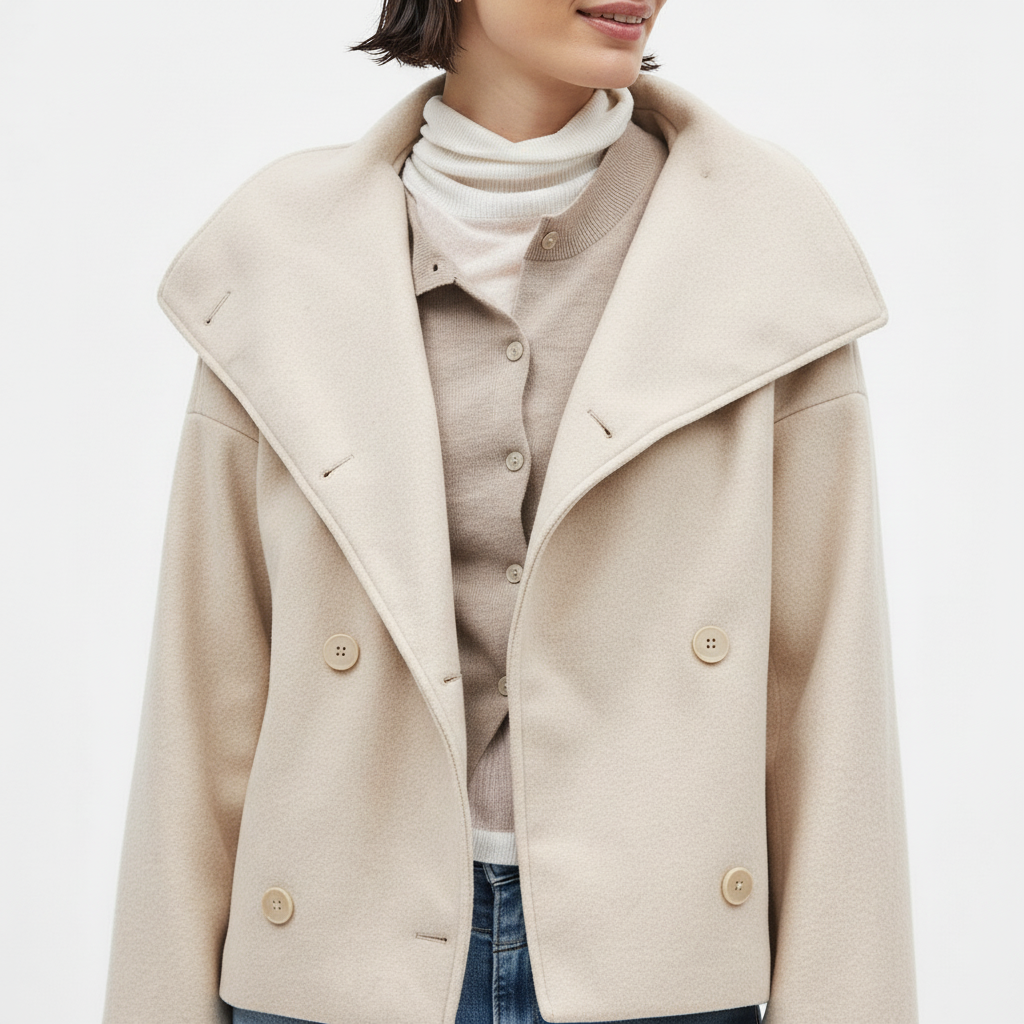 Kurtka Damska Krótka Dwurzędowa