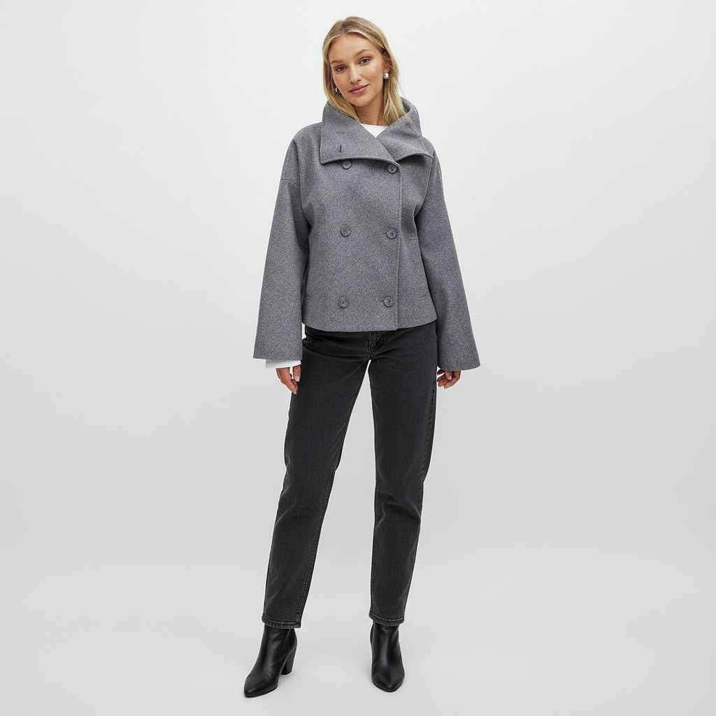 Kurtka Damska Krótka Dwurzędowa