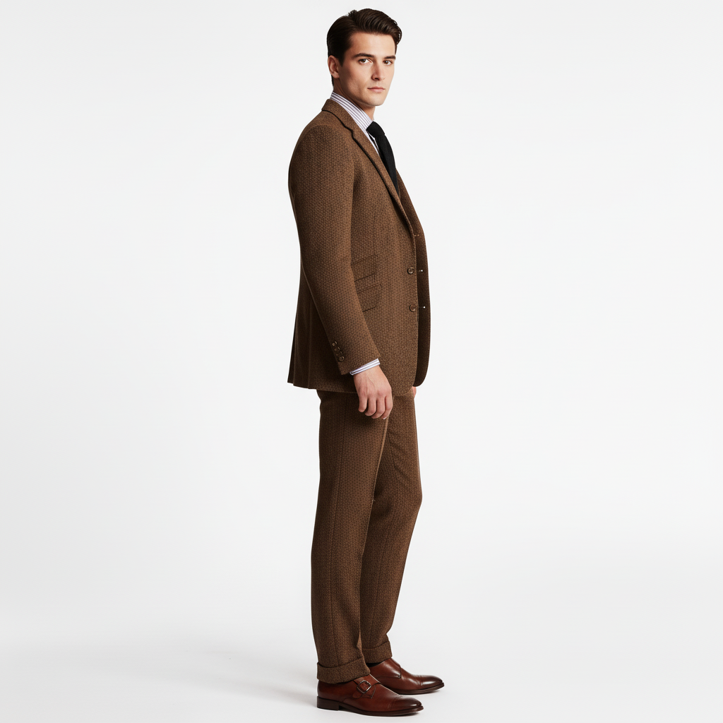 Garnitur Męski Trzyczęściowy w Klasycznym Stylu