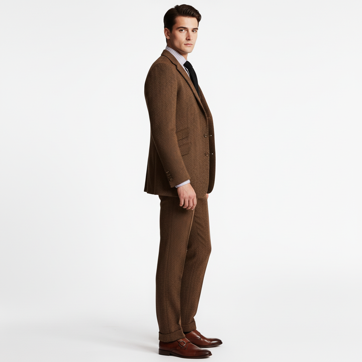 Garnitur Męski Trzyczęściowy w Klasycznym Stylu
