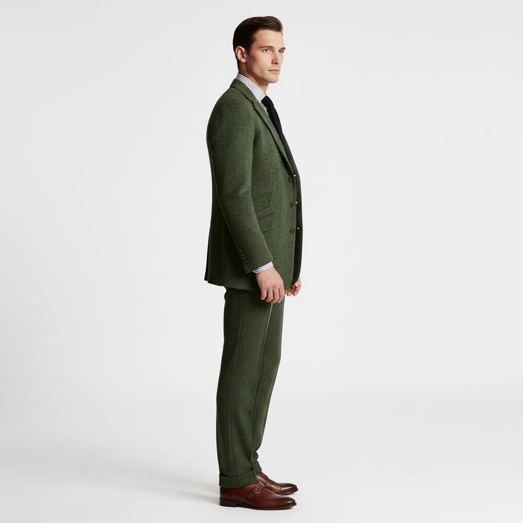 Garnitur Męski Trzyczęściowy w Klasycznym Stylu