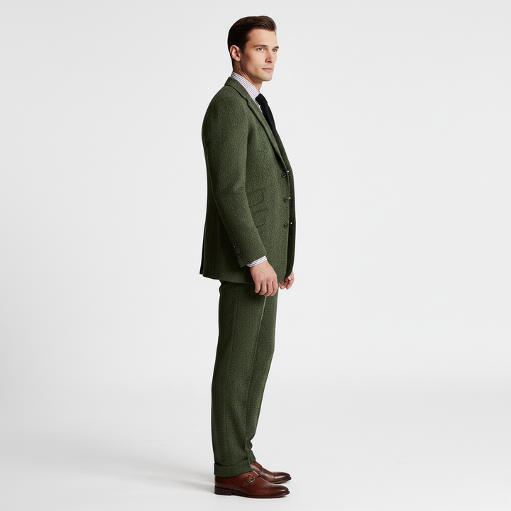 Garnitur Męski Trzyczęściowy w Klasycznym Stylu